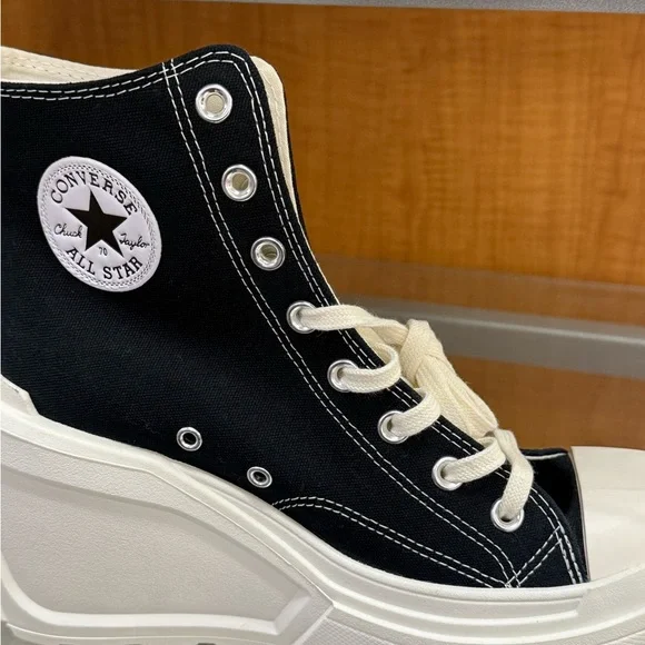 Chunky Converse Chuck Taylor Women’s All Star 75M Chick 70 De Luxe Heels - Picture 2 of 16